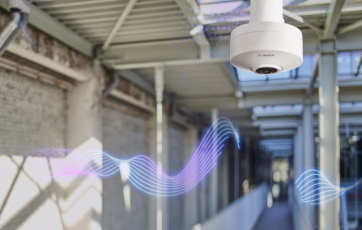 Camera toàn cảnh FLEXIDOME 5100i cải thiện khả năng nhận biết tình huống bằng âm thanh AI