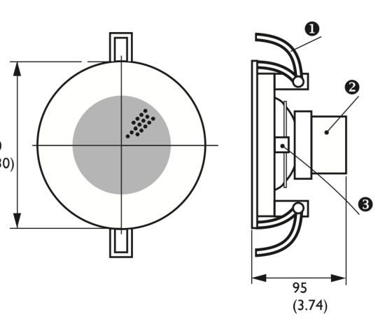 Loa âm trần 6W (4")-LBC3951/11