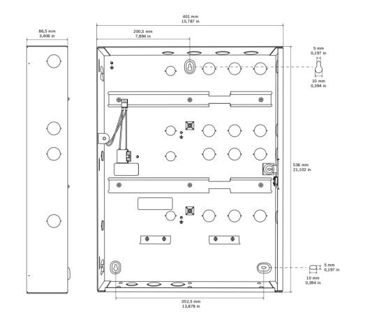 TỦ ĐIỀU KHIỂN BOSCH ( KÈM 2 THANH RAY )
